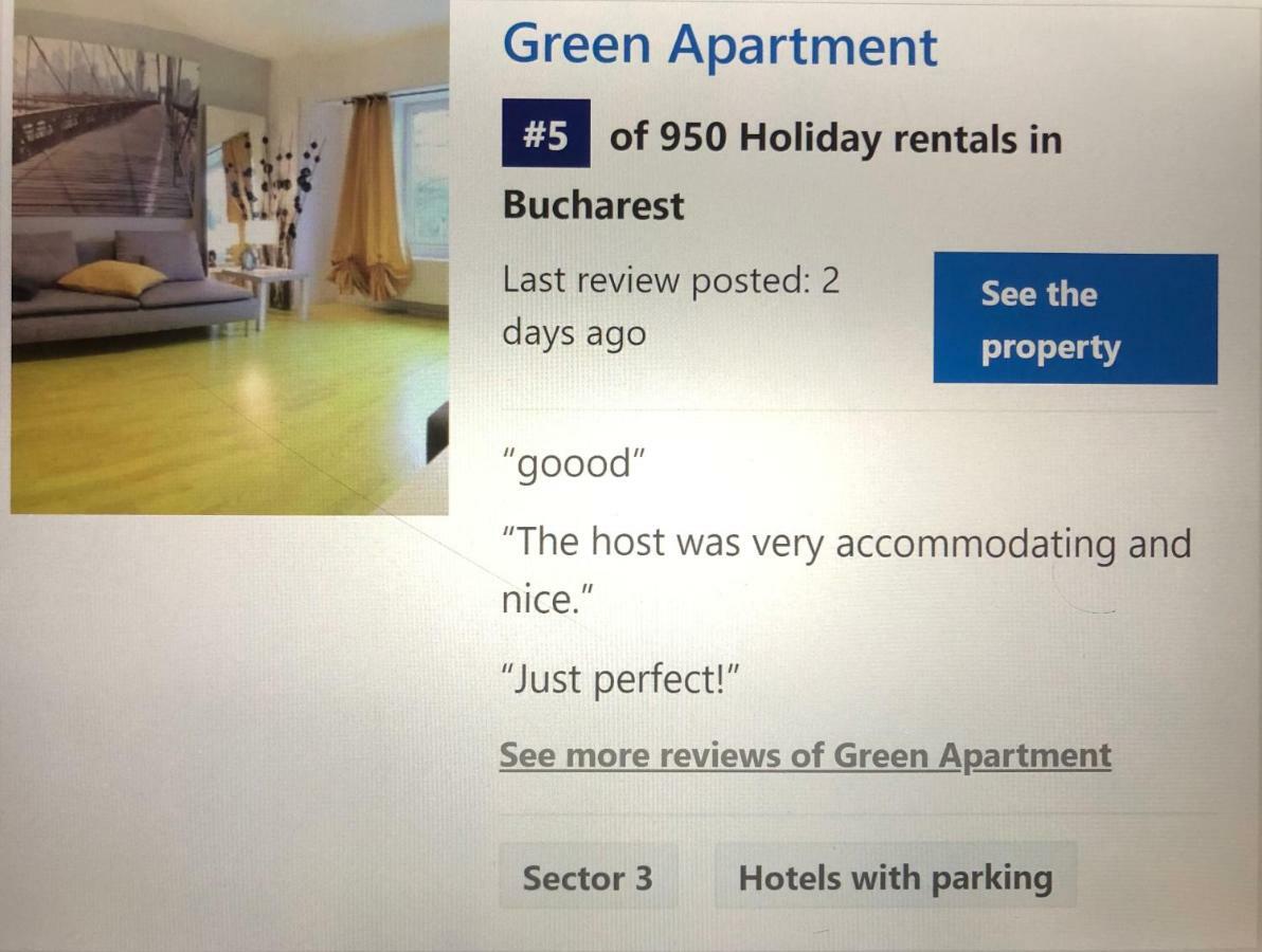 Green Apartment 6 Букурещ Екстериор снимка